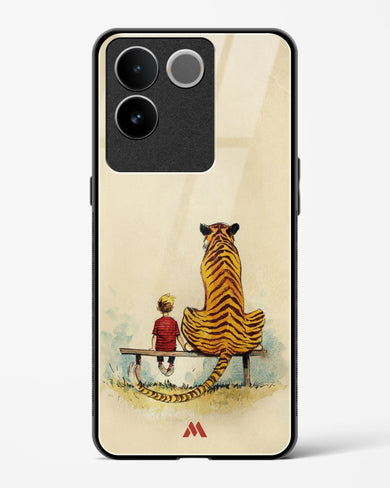 Calvin Hobbes Adolescence Glass Case Phone Cover-(Vivo)