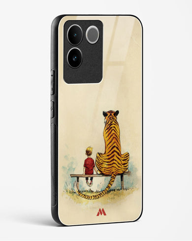 Calvin Hobbes Adolescence Glass Case Phone Cover-(Vivo)