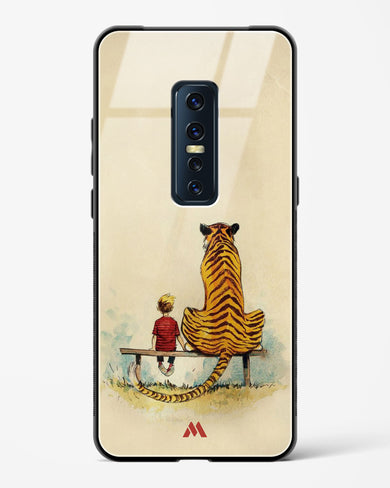 Calvin Hobbes Adolescence Glass Case Phone Cover-(Vivo)