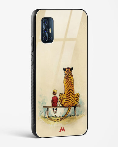 Calvin Hobbes Adolescence Glass Case Phone Cover-(Vivo)