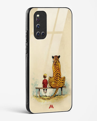 Calvin Hobbes Adolescence Glass Case Phone Cover-(Vivo)