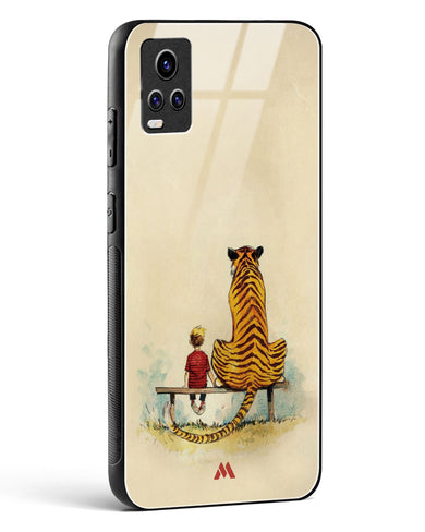 Calvin Hobbes Adolescence Glass Case Phone Cover-(Vivo)