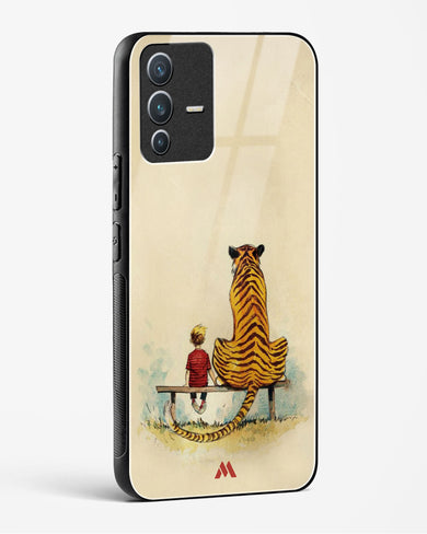 Calvin Hobbes Adolescence Glass Case Phone Cover-(Vivo)