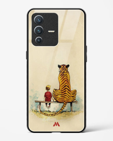 Calvin Hobbes Adolescence Glass Case Phone Cover-(Vivo)