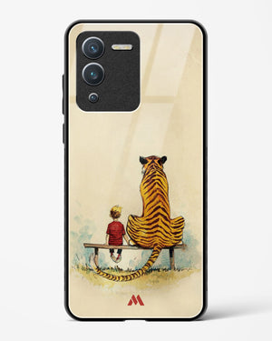 Calvin Hobbes Adolescence Glass Case Phone Cover-(Vivo)