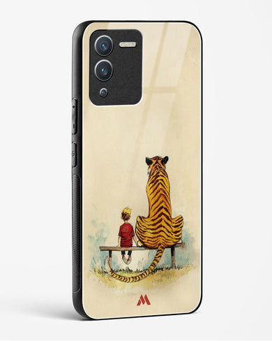 Calvin Hobbes Adolescence Glass Case Phone Cover-(Vivo)