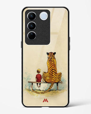 Calvin Hobbes Adolescence Glass Case Phone Cover-(Vivo)