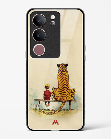 Calvin Hobbes Adolescence Glass Case Phone Cover-(Vivo)