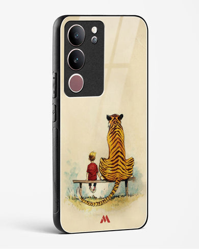 Calvin Hobbes Adolescence Glass Case Phone Cover-(Vivo)