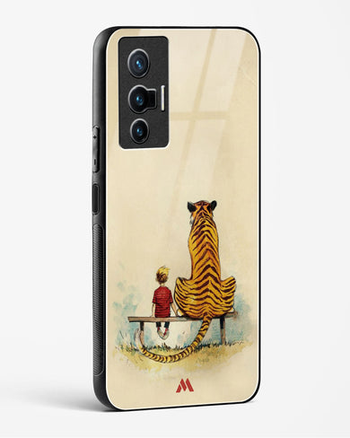 Calvin Hobbes Adolescence Glass Case Phone Cover-(Vivo)