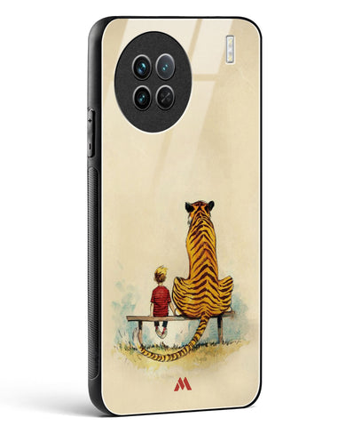 Calvin Hobbes Adolescence Glass Case Phone Cover-(Vivo)