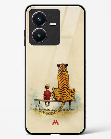 Calvin Hobbes Adolescence Glass Case Phone Cover-(Vivo)