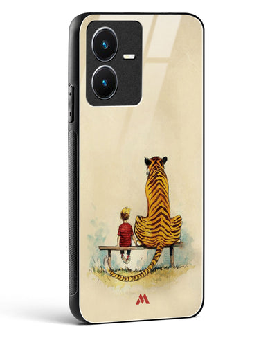 Calvin Hobbes Adolescence Glass Case Phone Cover-(Vivo)