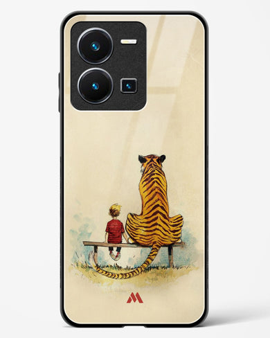 Calvin Hobbes Adolescence Glass Case Phone Cover-(Vivo)