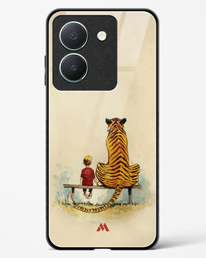 Calvin Hobbes Adolescence Glass Case Phone Cover-(Vivo)