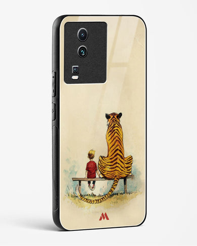 Calvin Hobbes Adolescence Glass Case Phone Cover-(Vivo)