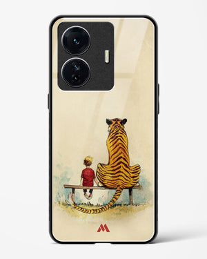 Calvin Hobbes Adolescence Glass Case Phone Cover-(Vivo)