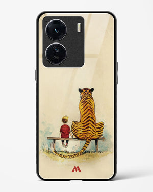 Calvin Hobbes Adolescence Glass Case Phone Cover-(Vivo)