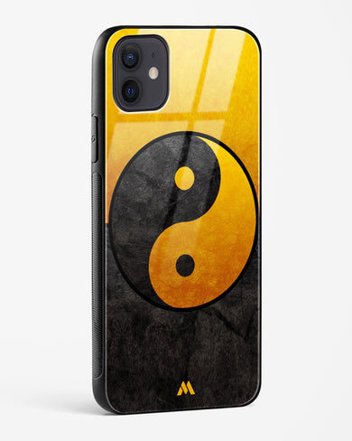 Yin Yang in Gold Glass Case Phone Cover (Apple)