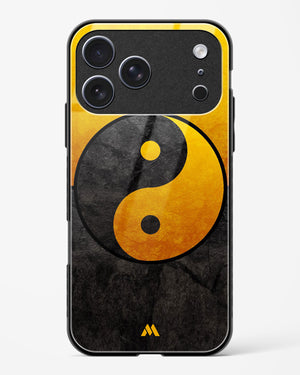 Yin Yang in Gold Glass Case Phone Cover (Apple)