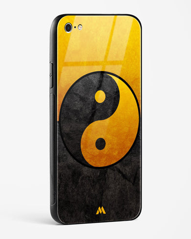 Yin Yang in Gold Glass Case Phone Cover (Apple)