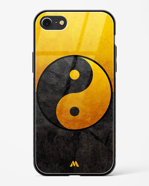 Yin Yang in Gold Glass Case Phone Cover-(Apple)