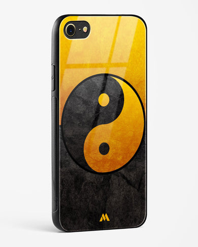 Yin Yang in Gold Glass Case Phone Cover (Apple)