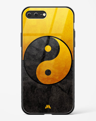 Yin Yang in Gold Glass Case Phone Cover (Apple)