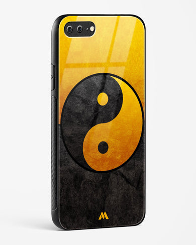 Yin Yang in Gold Glass Case Phone Cover (Apple)