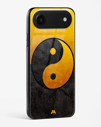 Yin Yang in Gold Glass Case Phone Cover (Apple)