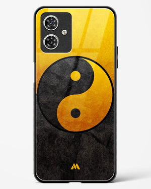 Yin Yang in Gold Glass Case Phone Cover-(Motorola)