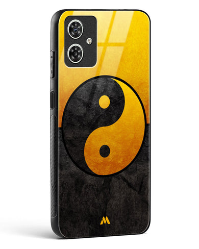 Yin Yang in Gold Glass Case Phone Cover (Motorola)