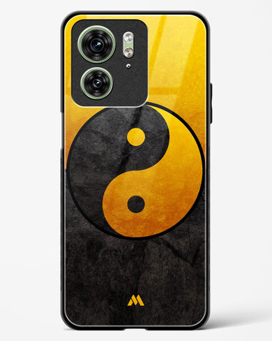 Yin Yang in Gold Glass Case Phone Cover (Motorola)