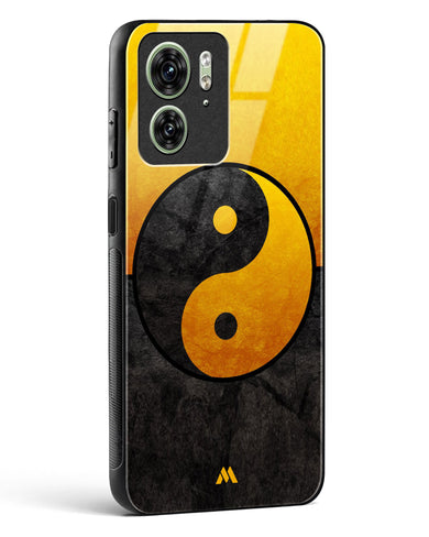 Yin Yang in Gold Glass Case Phone Cover (Motorola)