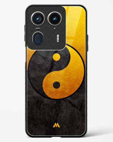 Yin Yang in Gold Glass Case Phone Cover (Motorola)