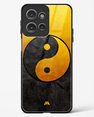 Yin Yang in Gold Glass Case Phone Cover (Motorola)