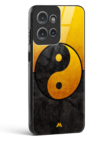 Yin Yang in Gold Glass Case Phone Cover (Motorola)