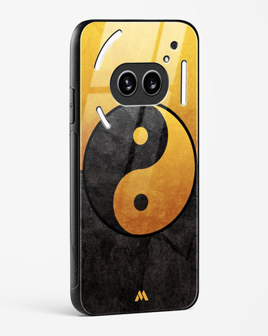 Yin Yang in Gold Glass Case Phone Cover (Nothing)