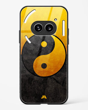 Yin Yang in Gold Glass Case Phone Cover (Nothing)