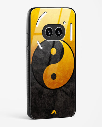 Yin Yang in Gold Glass Case Phone Cover (Nothing)