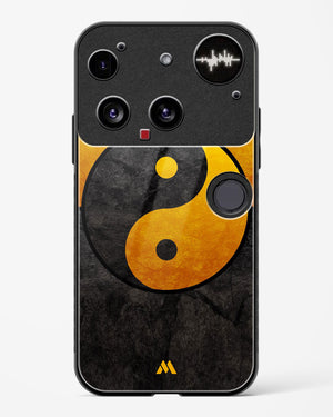 Yin Yang in Gold Glass Case Phone Cover (Nothing)