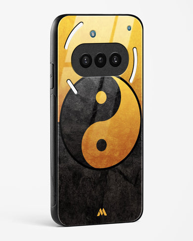 Yin Yang in Gold Glass Case Phone Cover (Nothing)