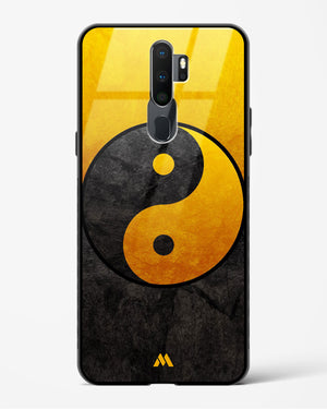 Yin Yang in Gold Glass Case Phone Cover-(Oppo)