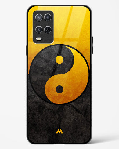 Yin Yang in Gold Glass Case Phone Cover (Oppo)