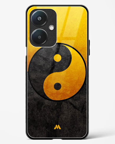 Yin Yang in Gold Glass Case Phone Cover (Oppo)