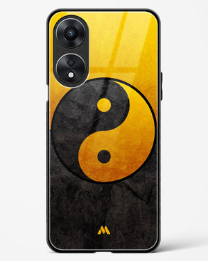 Yin Yang in Gold Glass Case Phone Cover (Oppo)