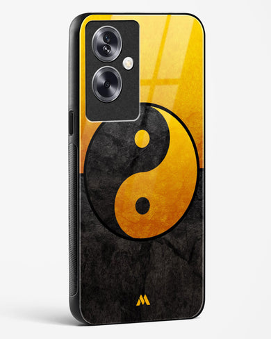 Yin Yang in Gold Glass Case Phone Cover (Oppo)