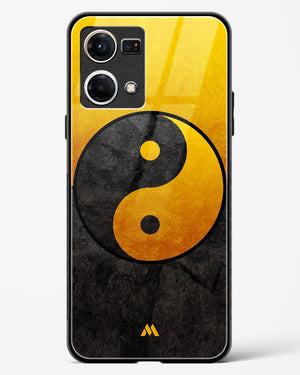 Yin Yang in Gold Glass Case Phone Cover (Oppo)