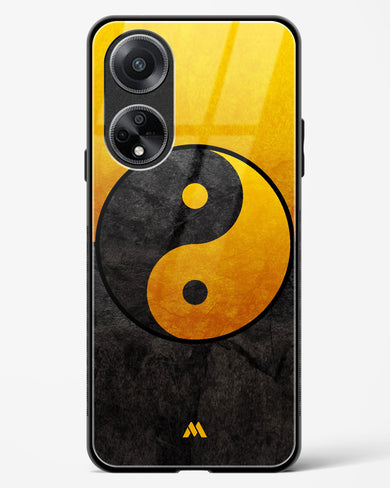 Yin Yang in Gold Glass Case Phone Cover (Oppo)