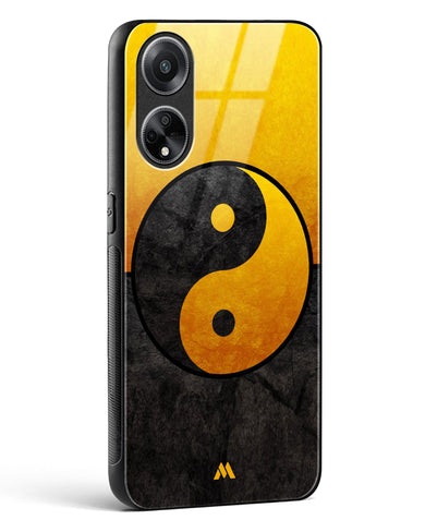 Yin Yang in Gold Glass Case Phone Cover (Oppo)